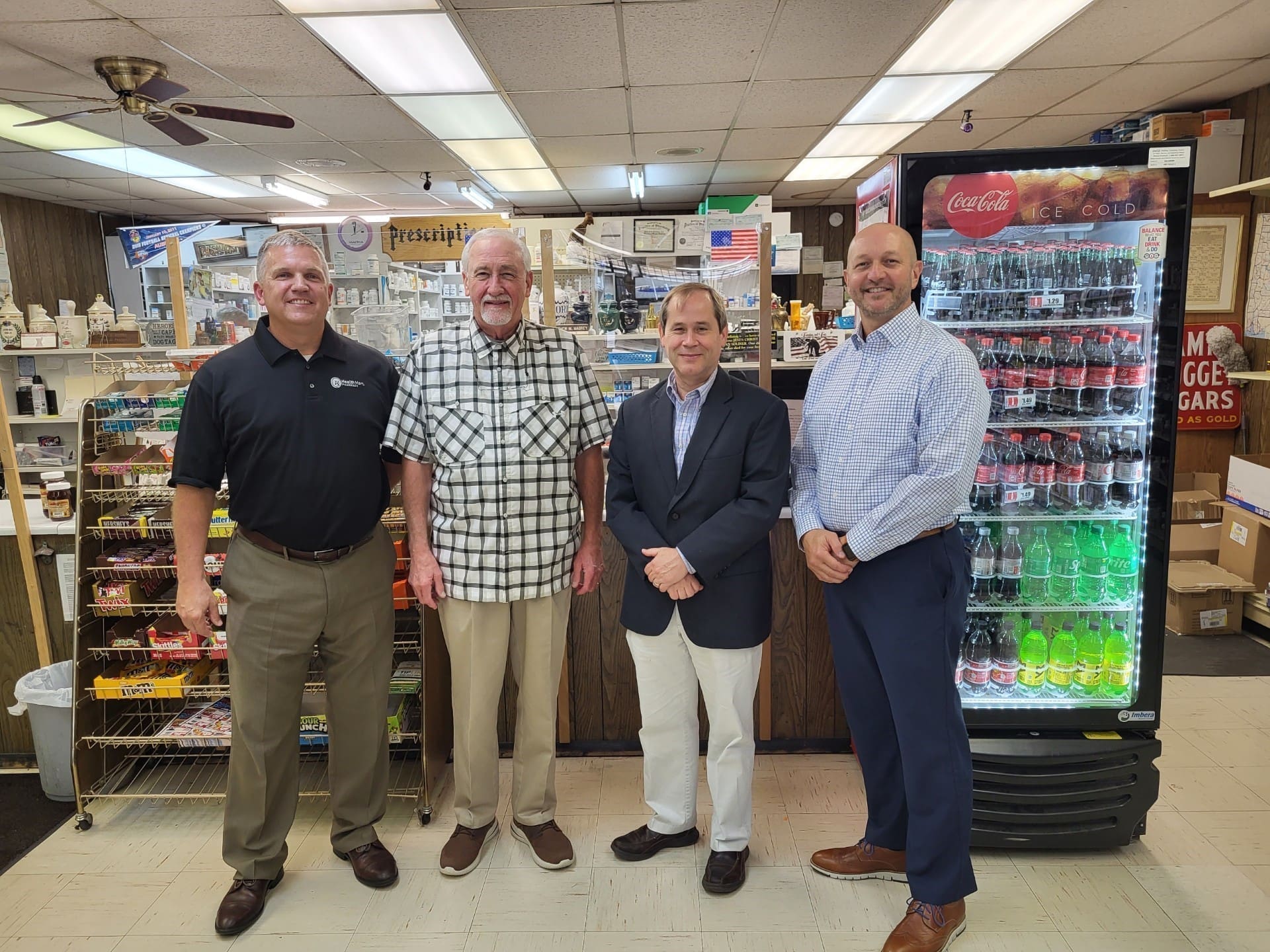 District Director Paul Housel for U.S. Representative Robert Aderholt (R-AL) was hosted Health Mart’s Jerry’s Discount Pharmacy at an August 1 Gadsden AL pharmacy tour District Director Paul Housel for U.S. Representative Robert Aderholt (R-AL) was hosted Health Mart’s Jerry’s Discount Pharmacy at an August 1 Gadsden AL pharmacy tour